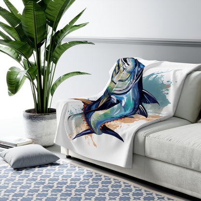 Bluefin Tuna - Sherpa Fleece Blanket