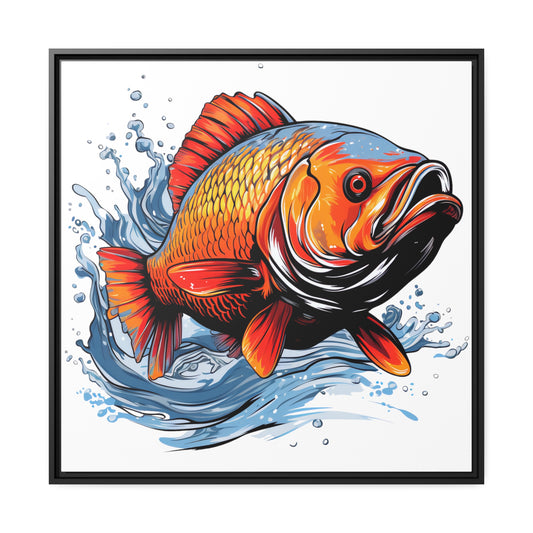 Carp - Matte Canvas - Black Frame