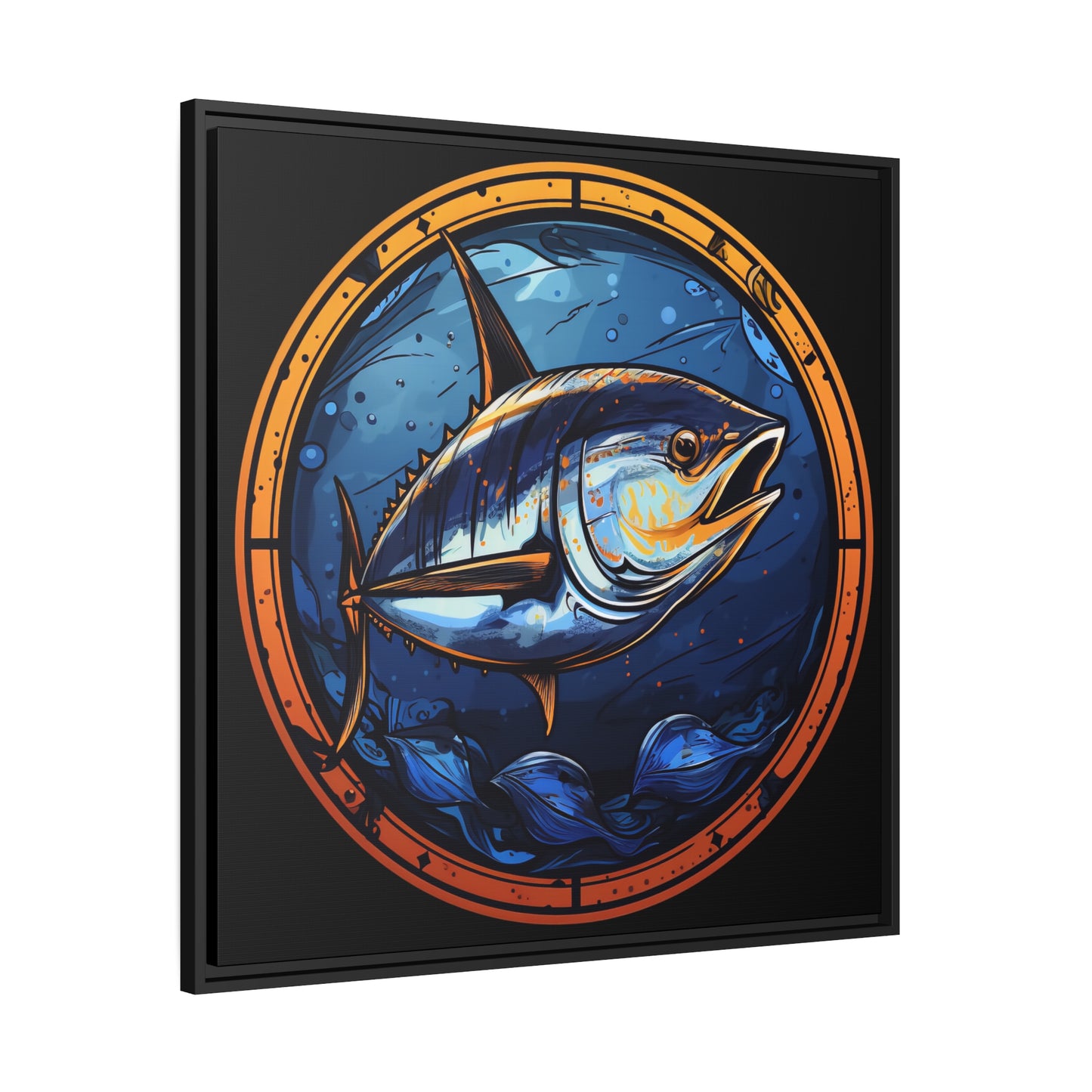 Bluefin Tuna - Matte Canvas - Black Frame