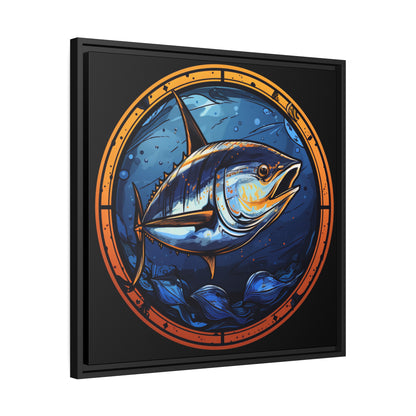 Bluefin Tuna - Matte Canvas - Black Frame