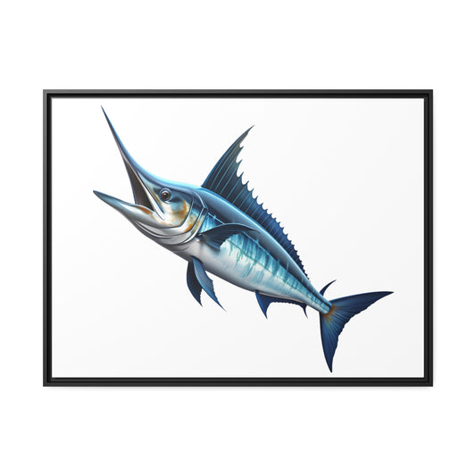 Marlin - Matte Canvas - Black Frame