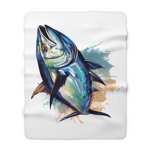 Bluefin Tuna - Sherpa Fleece Blanket