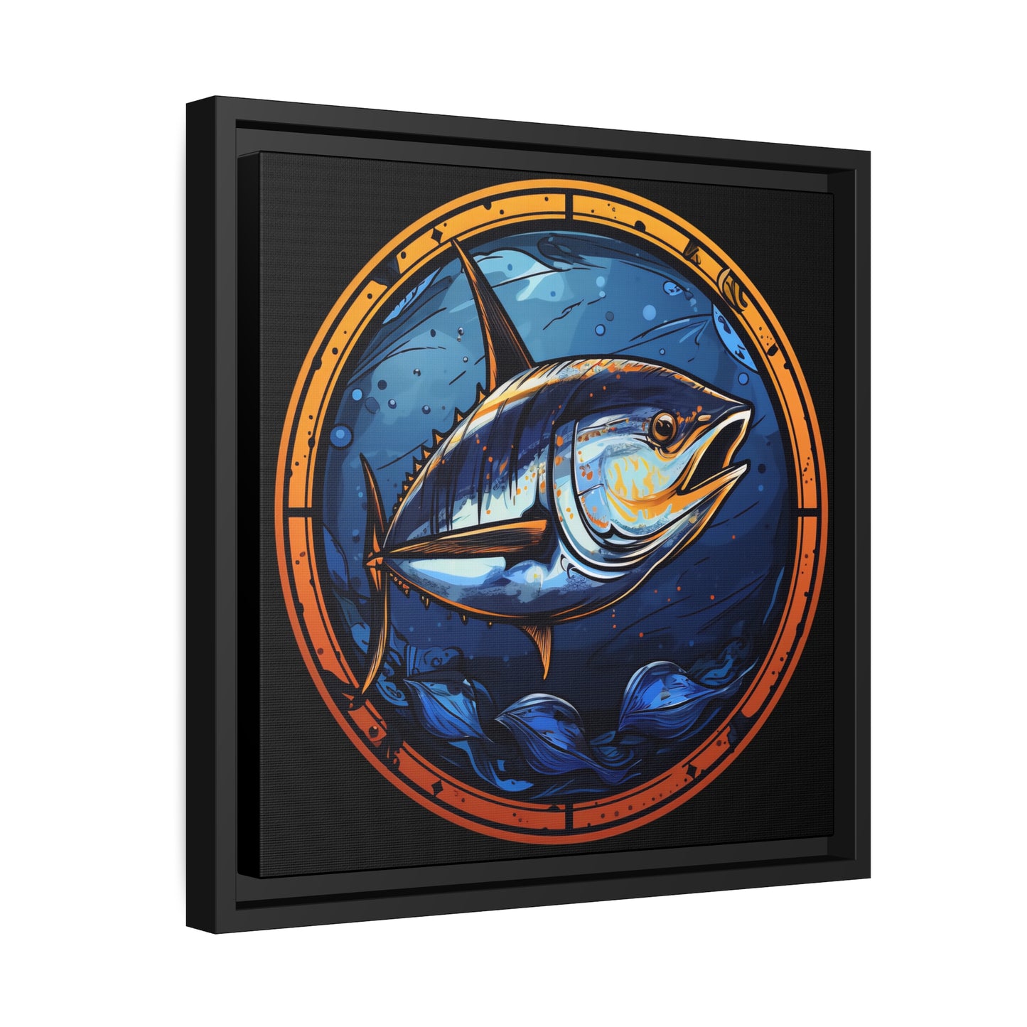 Bluefin Tuna - Matte Canvas - Black Frame