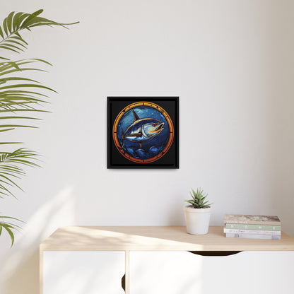 Bluefin Tuna - Matte Canvas - Black Frame