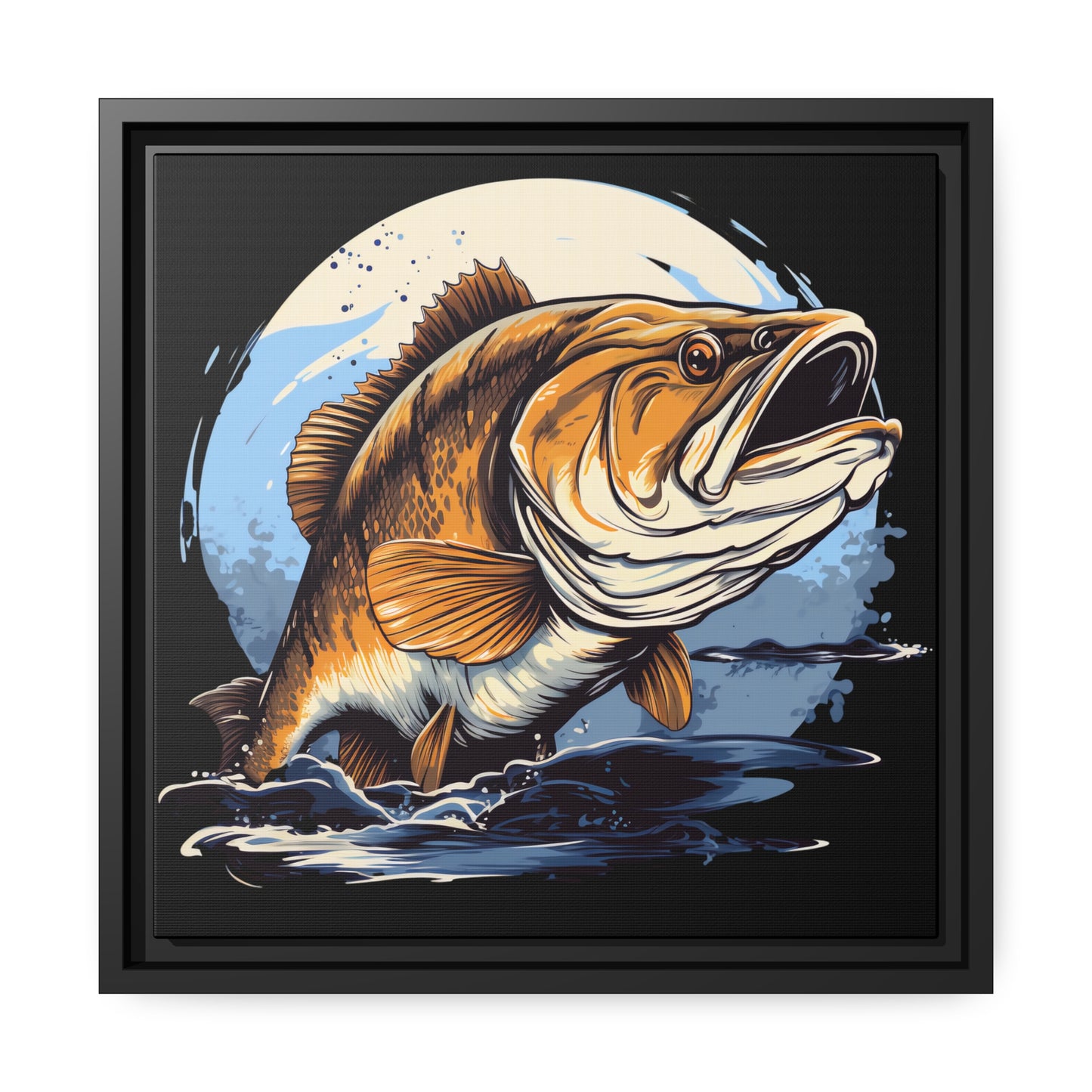 Bass - Matte Canvas - Black Frame